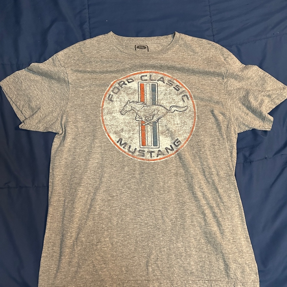 Ford Mustang Men's Grey T-Shirt